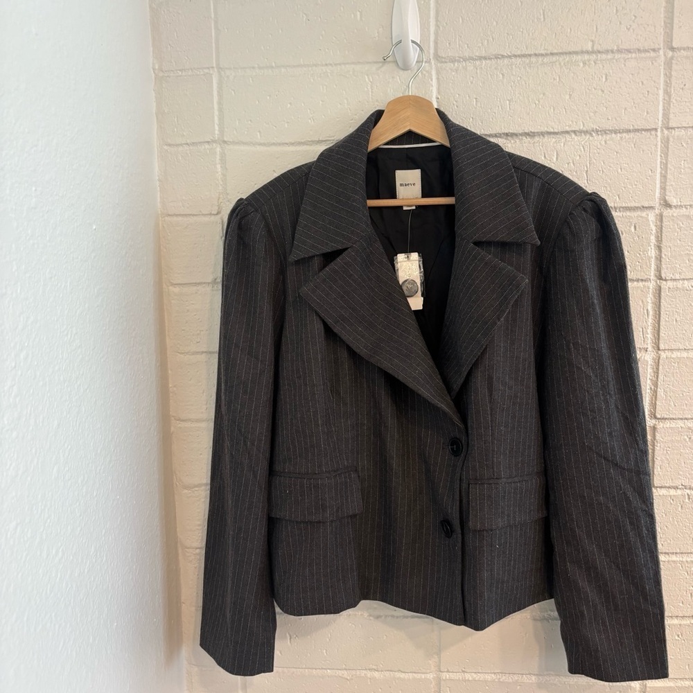 NWT Anthropologie Maeve 80 s boxy blazer jacket - Picture 8 of 10